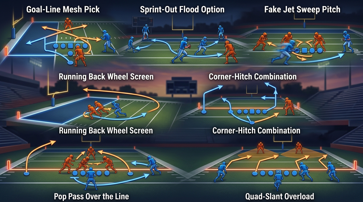 7 Red Zone Plays Designed for 9-on-9 Flag Football