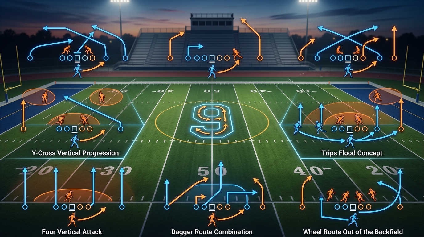 8 Passing Concepts That Work Surprisingly Well in 9-on-9 Flag Football