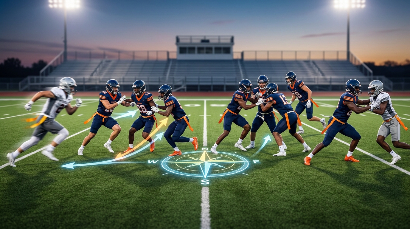 How to Defend Against Motion in 9-on-9 Flag Football (2)