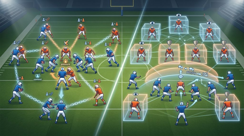 Man Coverage vs. Zone Coverage Which Works Better in 9-on-9