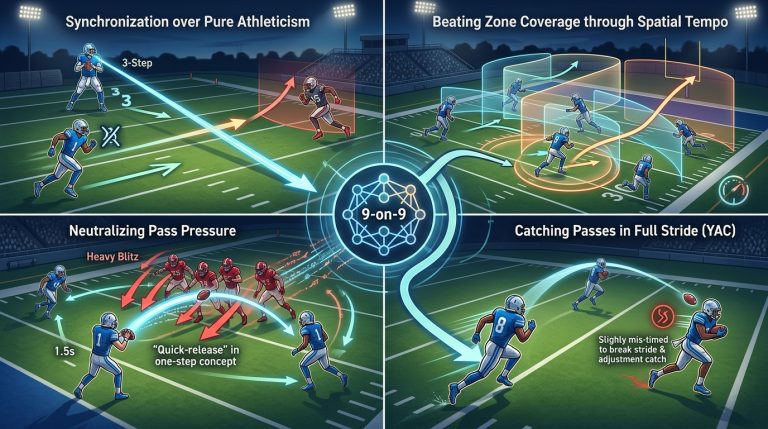 Why Timing Matters More Than Speed on Many 9-on-9 Plays